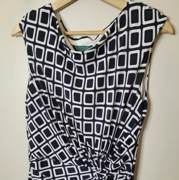 Lauren Ralph Lauren Twist Front Dress Size 12 - Picture 4 of 8